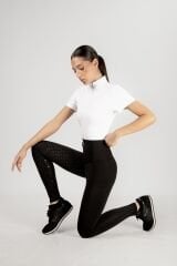 Ekstra toparlayıcı Binici Taytı Siyah renk