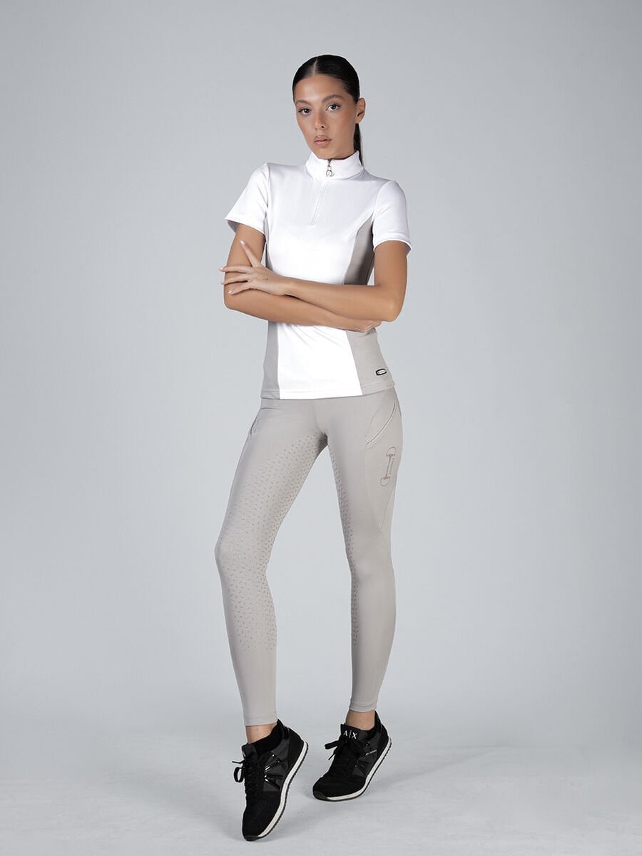 Yüksek bel gri renk Binici Taytı