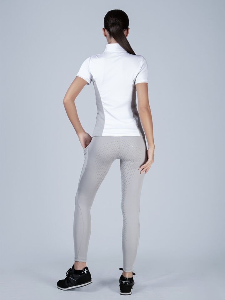 Yüksek bel gri renk Binici Taytı