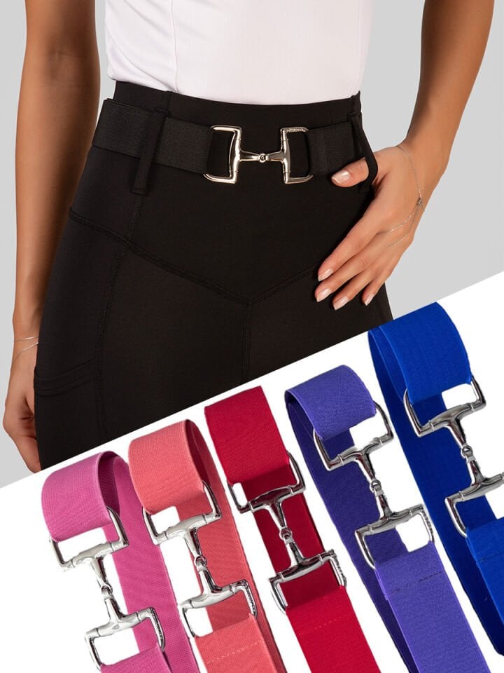 Gem tokalı lastikli kemer