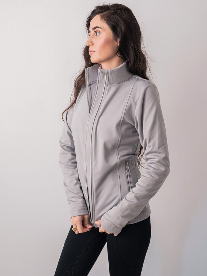 İçi şardonlu Fermuarlı ceket Açık Gri renk