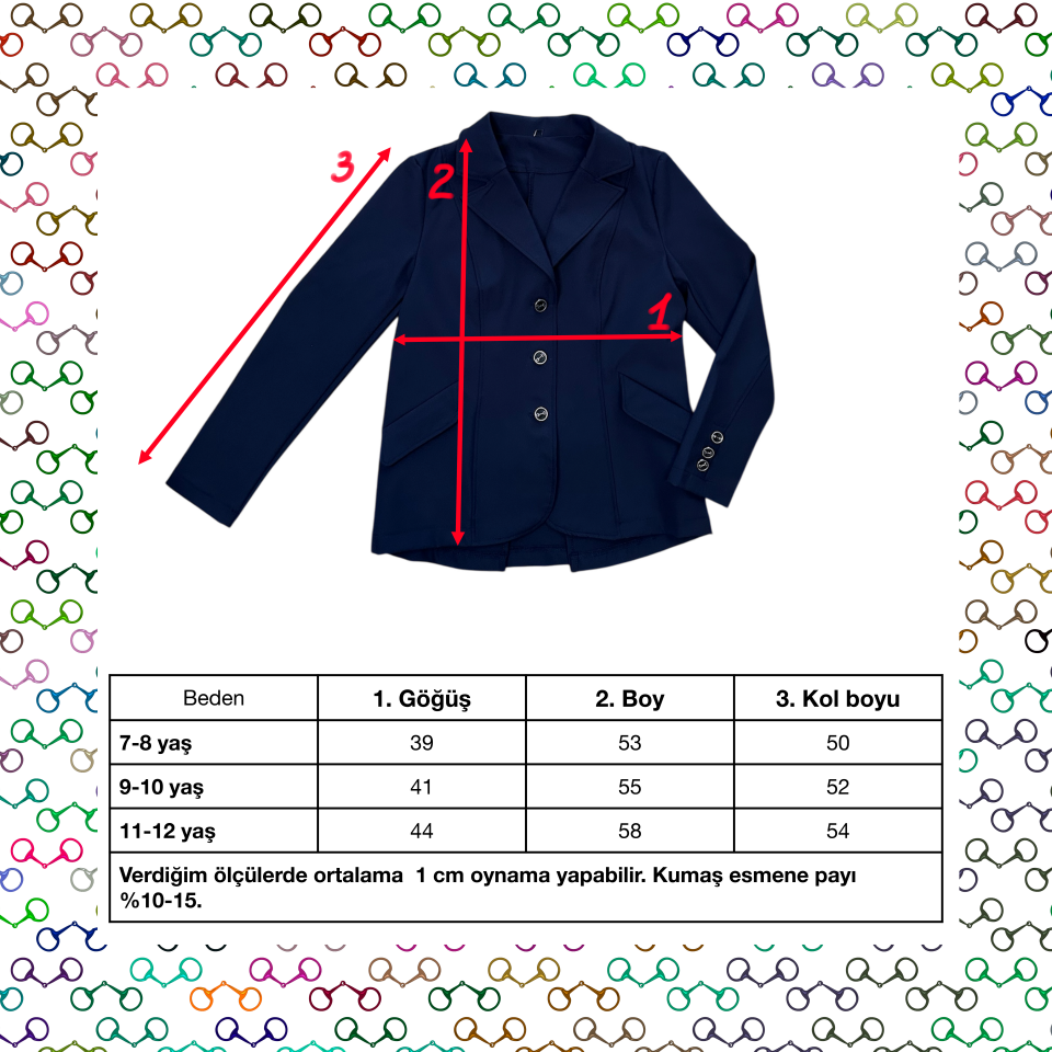 Çocuk Binici Turnuva Ceketi