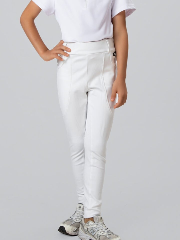 Çucuk Beyaz renk Binici Taytı Breggins Mevsimlik