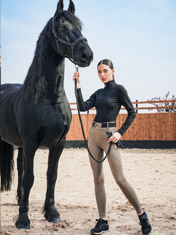 Mevsimlik Binici Taytı Vizon Renk