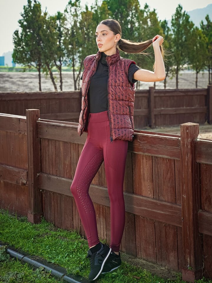 Mevsimlik Binici Taytı Burgundi (bordo) Renk