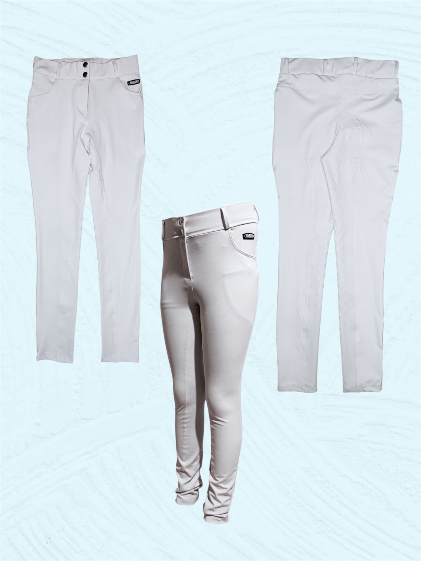 Çocuk Binici ve turnuva Pantolon Beyaz Renk