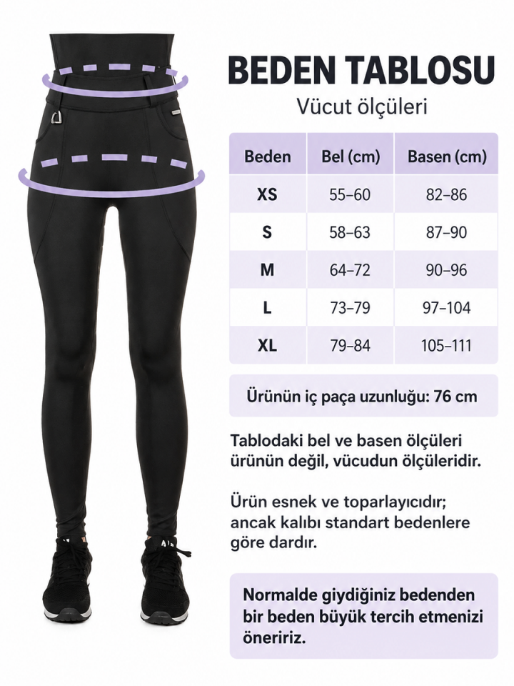 Kadın Binici Taytı Siyah Renk